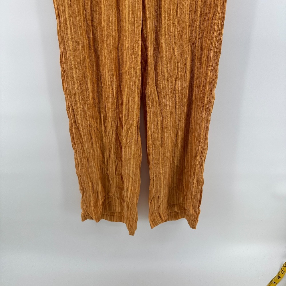 PrAna Fernie Beach Pants Womens Medium Brown Striped Tencel Modal Wide Leg - Picture 3 of 13